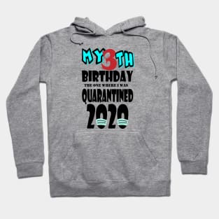 My 3th Birthday The One Where I Was Quarantined 2020 Hoodie